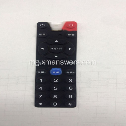 Keypad fingotra silicone ho an&#39;ny fanaraha-maso lavitra TV